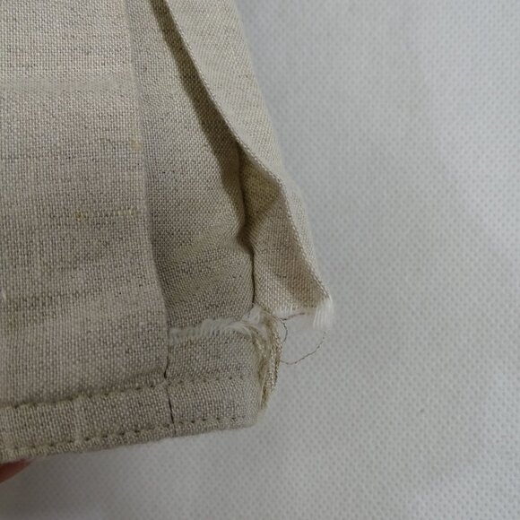 G.H. Bass Linen Blend Cargo Shorts Women Size S Tan Pull-on Elastic Waist FLAW - Picture 11 of 11